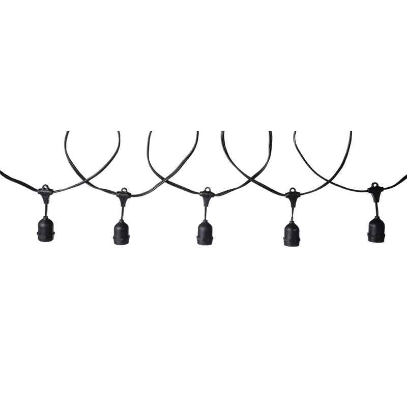 Commercial Grade 24FT Patio Lights W/Bulbs